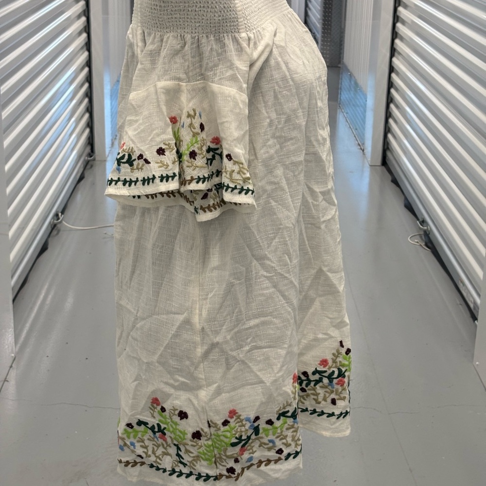 Chelsea & Violet Embroidered Off-Shoulder White Dress - Picture 12 of 15